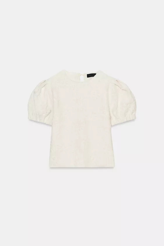 PUFF SLEEVE KNIT TOP | Zara US