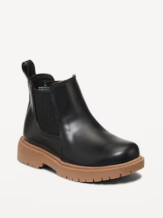 Faux-Leather Chelsea Boots for Toddler Girls | Old Navy (US)