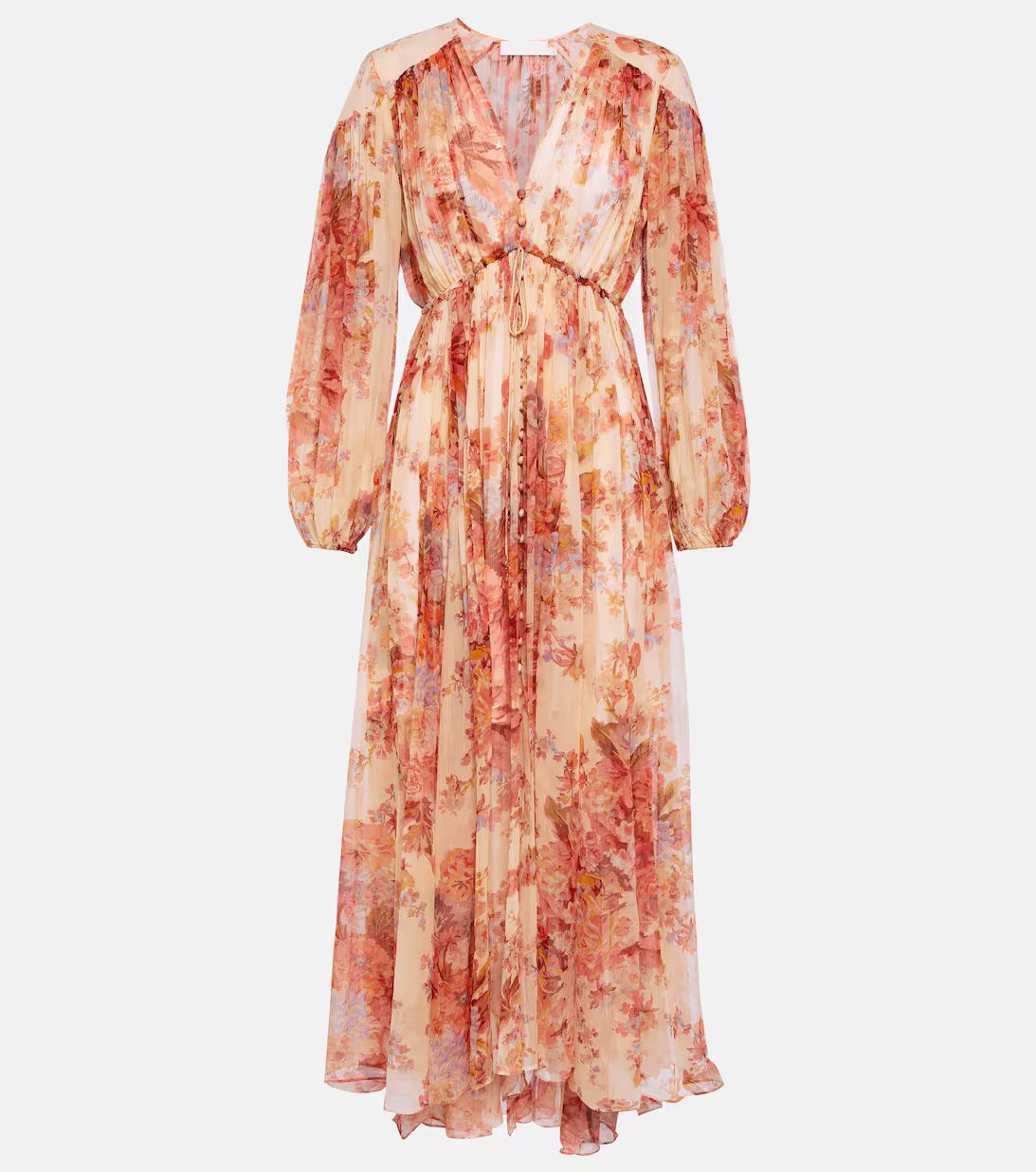 Devi pleated floral maxi dress | Mytheresa (INTL)