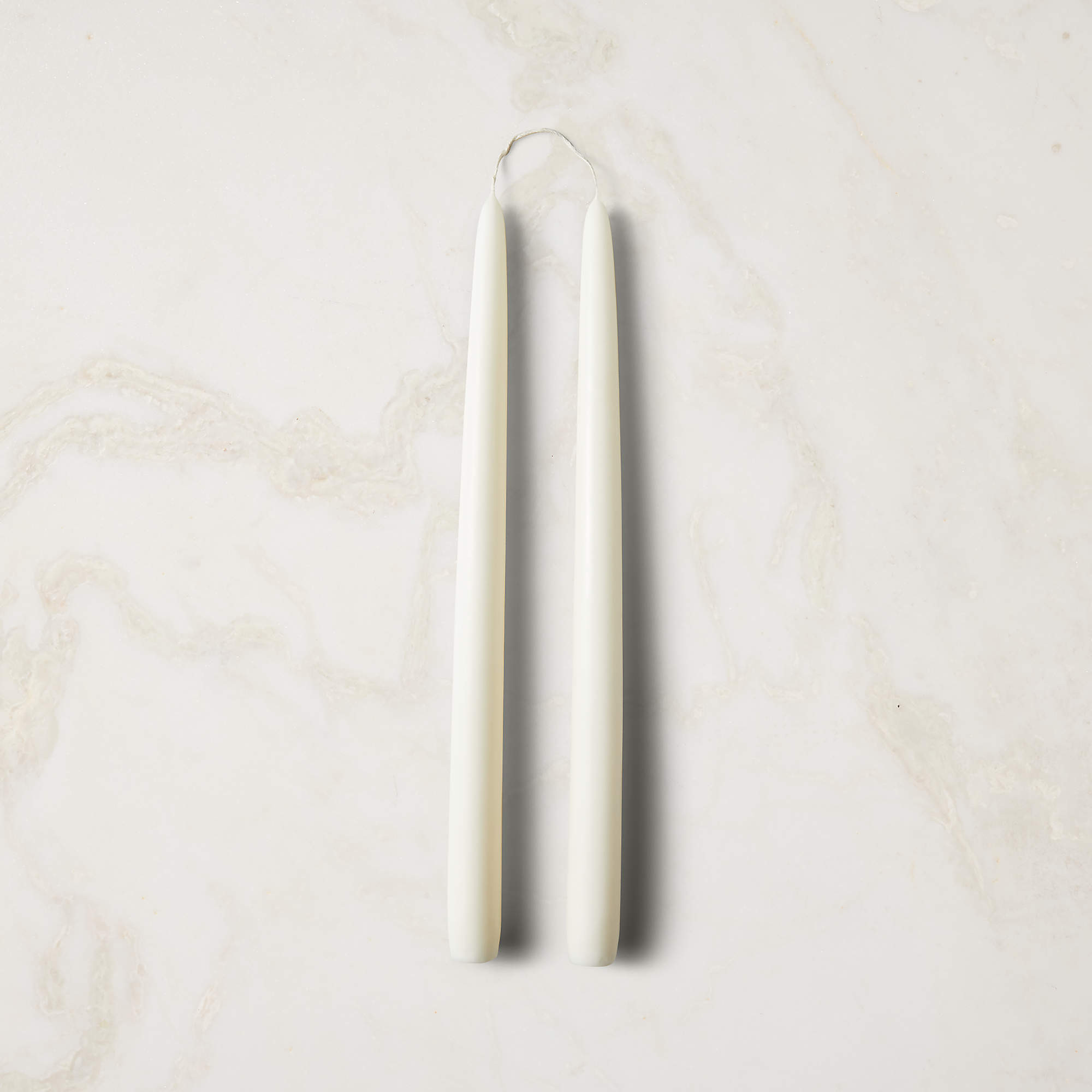 Warm White Taper Candle Set of 2 + Reviews | CB2 | CB2