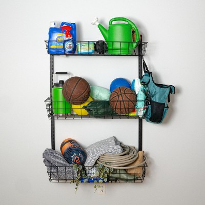 Teal Triangle G-Basket | Adjustable Wall Storage System | Holds 120 lbs | Target