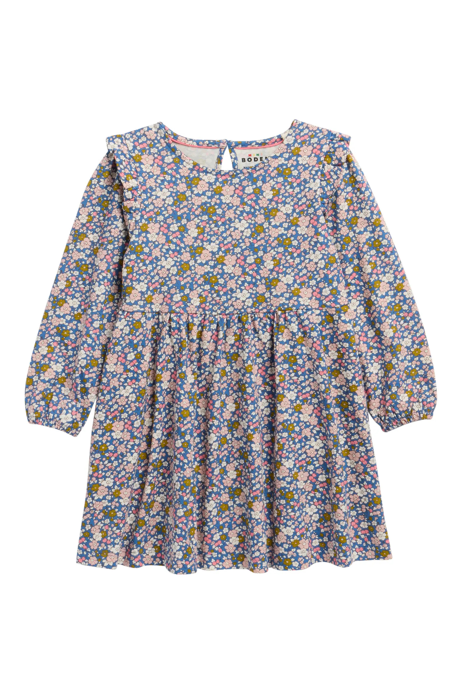 Kids' Floral Long Sleeve Cotton Jersey Dress | Nordstrom