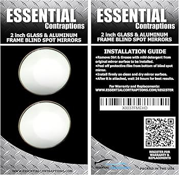 Blind Spot Car Mirror 2 Pack-2 Inch Round Rear View Convex Mirrors for Cars/SUVs/Motorcycles/Truc... | Amazon (US)