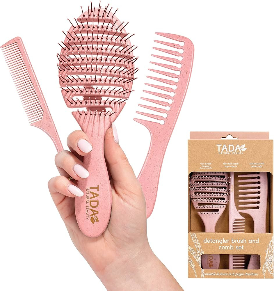 TADA Natural Beauty Detangling Brush Wet Hair Brush l Hair Brush for Women Curly Thick Hair (Biod... | Amazon (CA)
