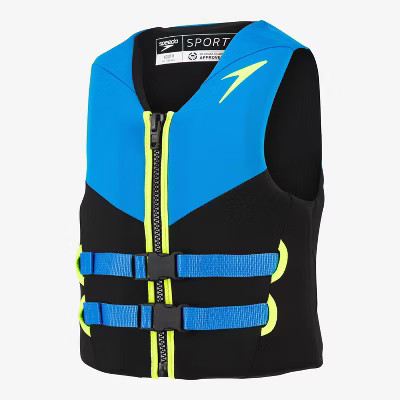 Speedo Youth Sport Premium PFD - 50-90lb: Swimming Life Jacket, PVC & Spandex | Target