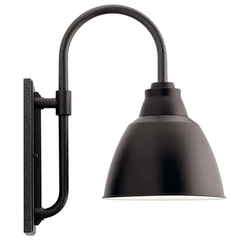Marielle Black 19'' H Outdoor Barn Light | Wayfair North America