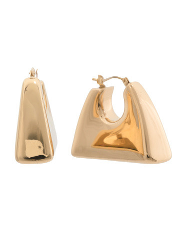 Made In Italy 14k Gold Purse Hoop Earrings | TJ Maxx