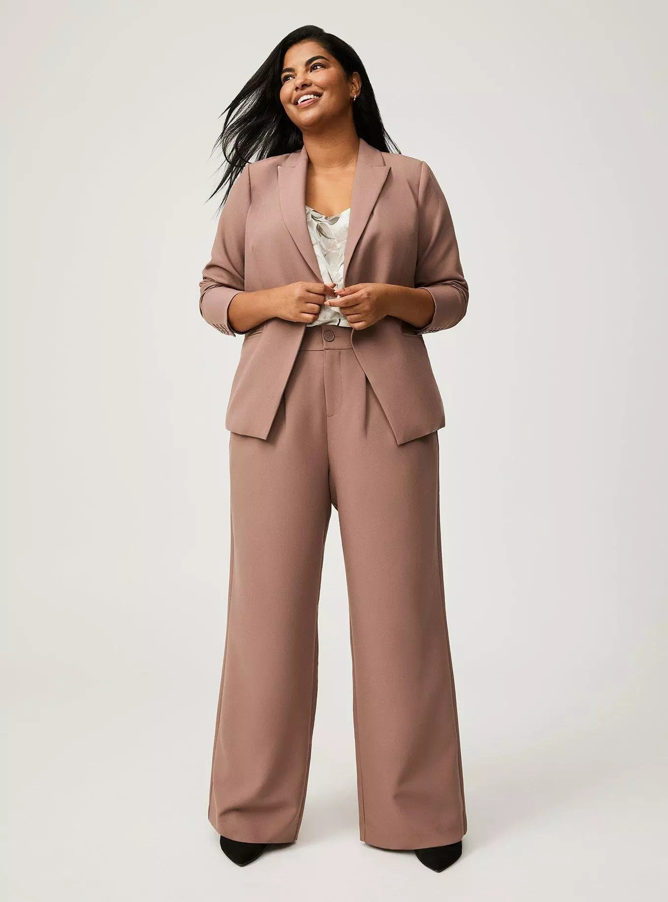 Classic Tailored Twill Blazer | Torrid (US & Canada)
