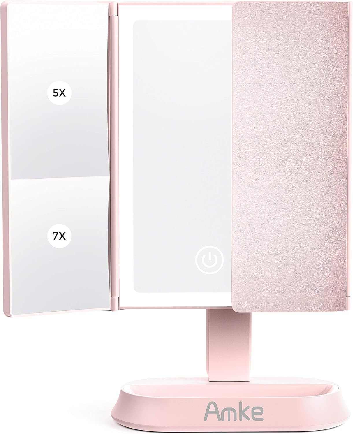 [Latest 2020] Makeup 60 Led Vanity Mirror with Lights, 1x 5X 7X Magnification, Touch Screen Switc... | Amazon (US)