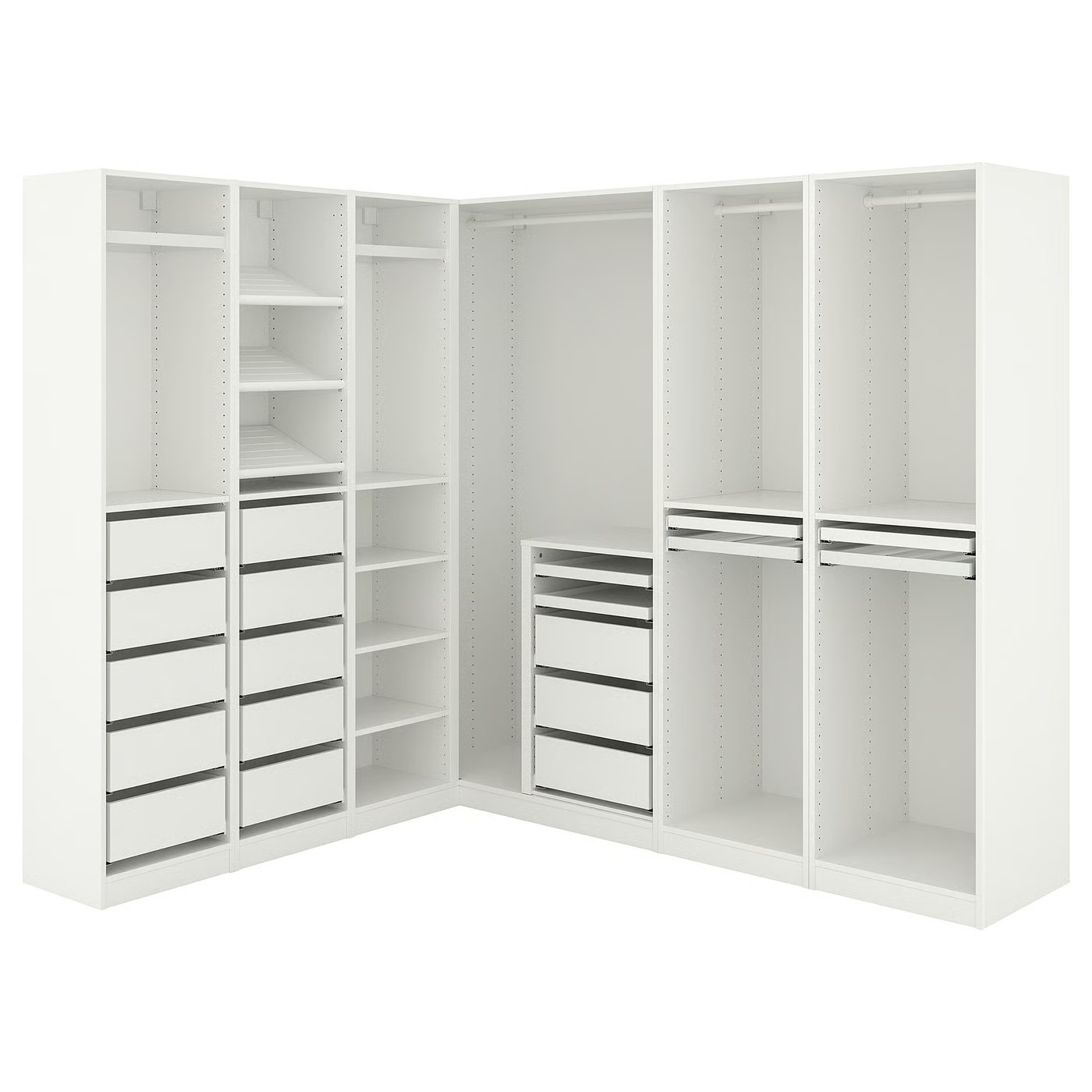 IKEA PAX corner wardrobe, white, 82 7/8/83 7/8x79 1/8 | IKEA US
