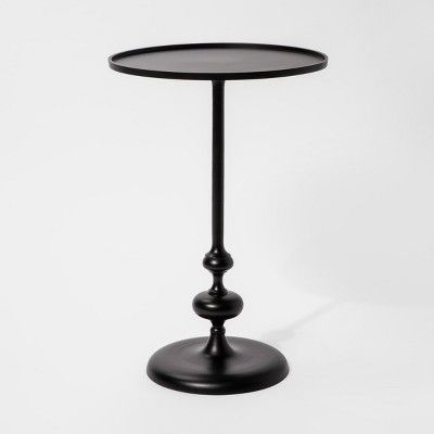 Londonberry Turned Metal Accent Table Black - Threshold&#153; | Target