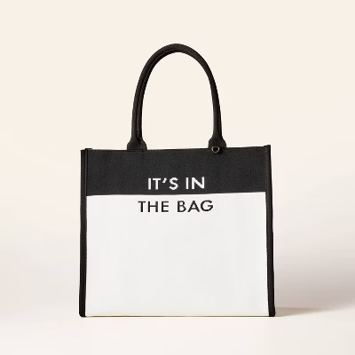 Colorblock Knit Tote Bag - kate spade new york x Target White/Black | Target
