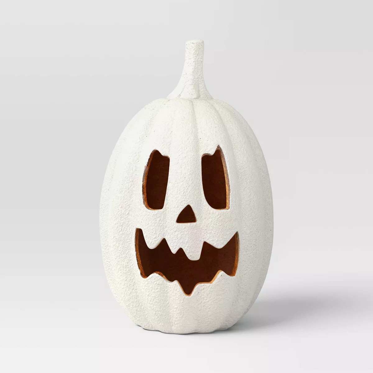 Textured Ceramic Jack O' Lantern Decorative Sculpture - Hyde and EEK! Boutique™ Matte Gray | Target