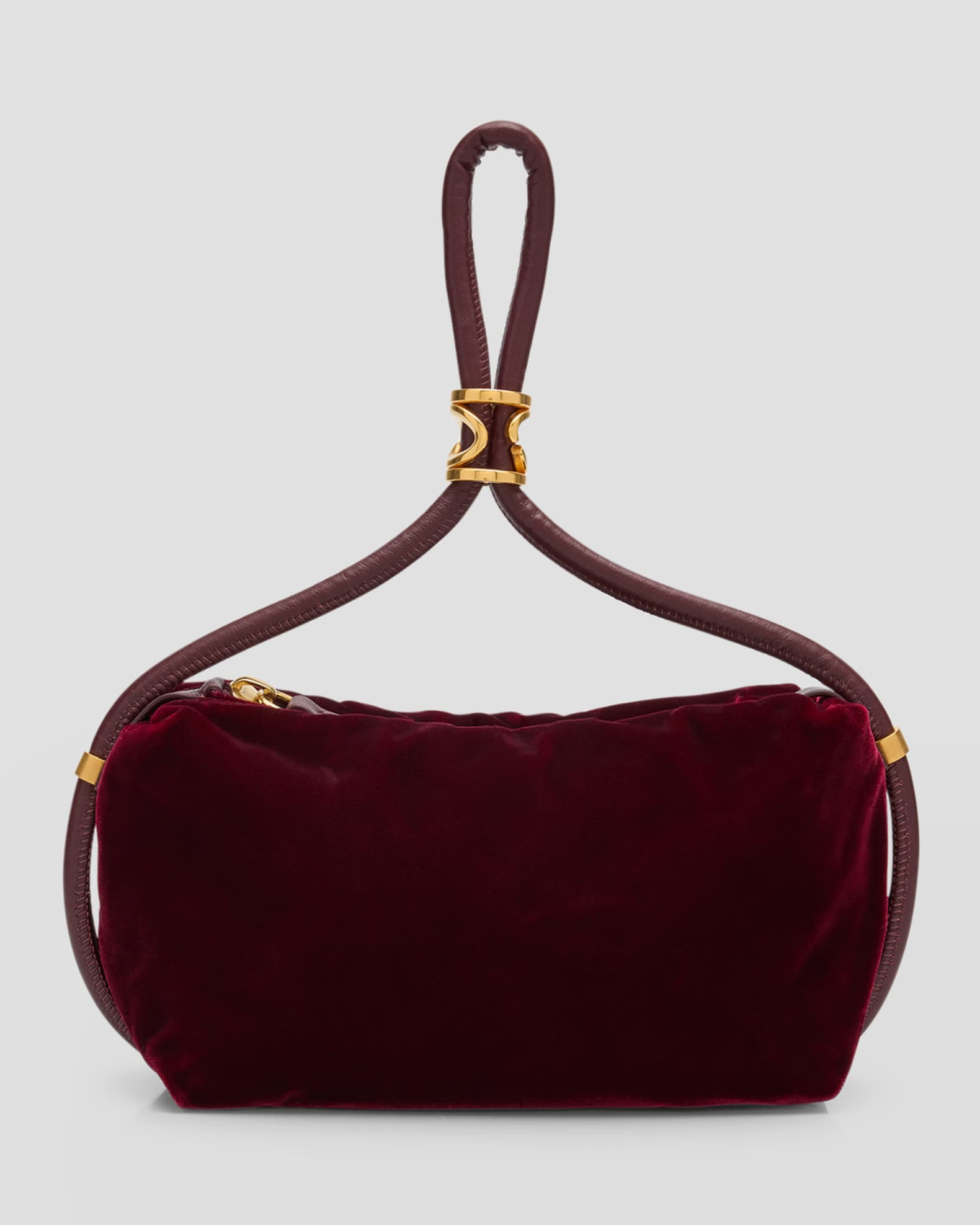 Velvet Pouch Top-Handle Bag | Neiman Marcus
