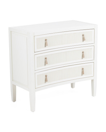 30x29x15 Curved 3 Drawer Side Table | TJ Maxx