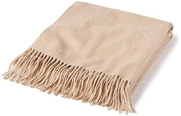 State Cashmere Home Throw Blanket with Decorative Fringe 100% Pure Cashmere Ultra Soft Accent Bla... | Amazon (US)