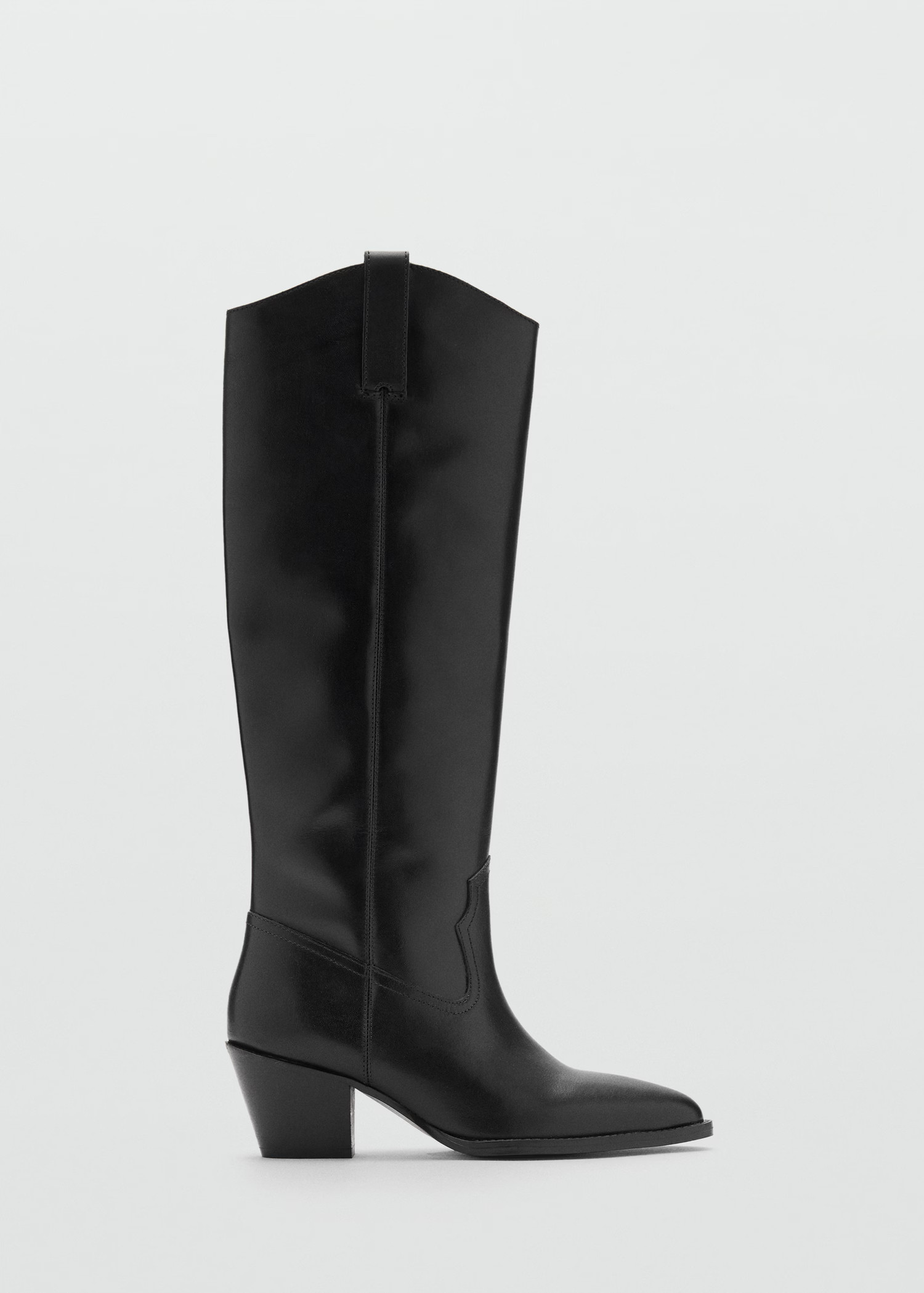 Heel leather boot | Mango (US/MX/AU)