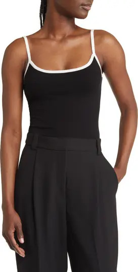Contrast Trim Camisole Bodysuit | Nordstrom
