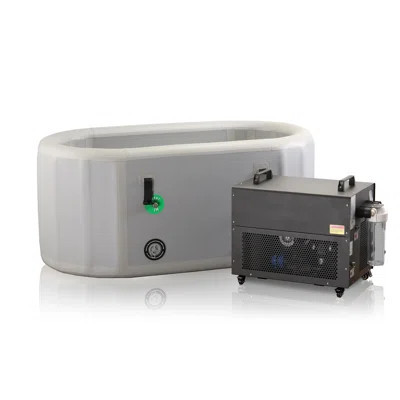 Portable Iflatable Oval Ice Bath Cold Plunge Tub with Chiller | Wayfair North America