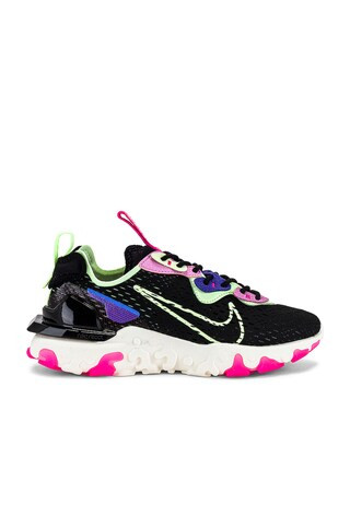 Nike NSW React Vision Sneaker in Black, Barely Volt, Royal Pulse, Beyond Pink, Pink Blast & Sail ... | Revolve Clothing (Global)