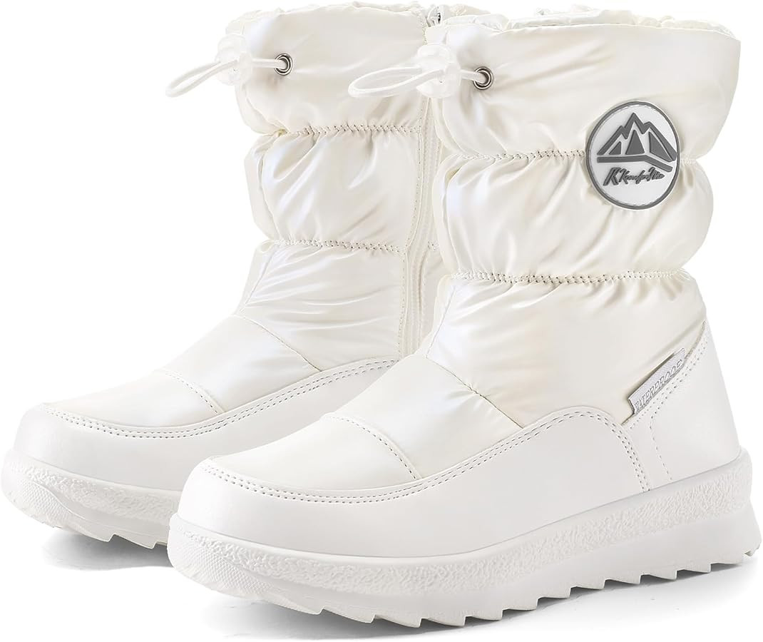 K KomForme Kids Snow Boots for Boys Girls Toddler Winter Outdoor Boots Waterproof with Fur Lined ... | Amazon (US)