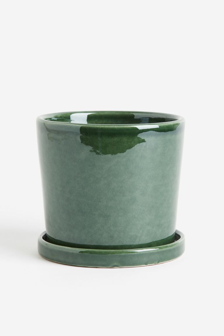 Small Plant Pot and Saucer | H&M (US + CA)