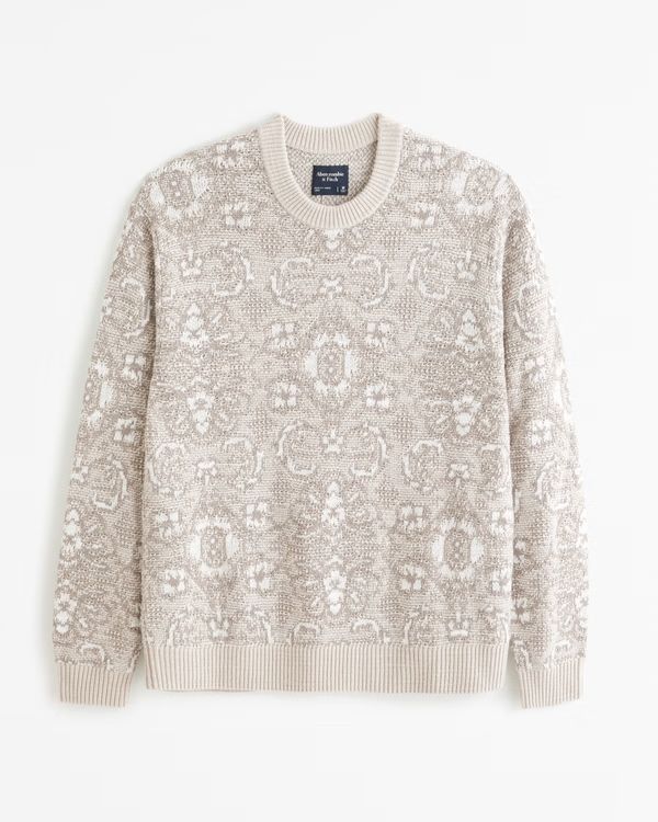 Pattern Crew Sweater | Abercrombie & Fitch (US)