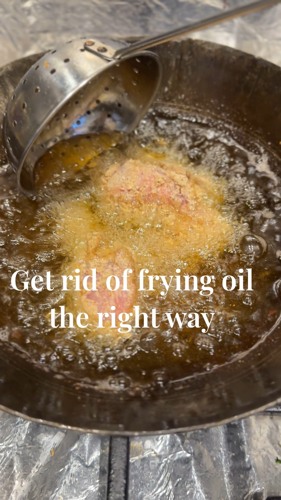 Eco friendly way to discard hot oil

#LTKHome