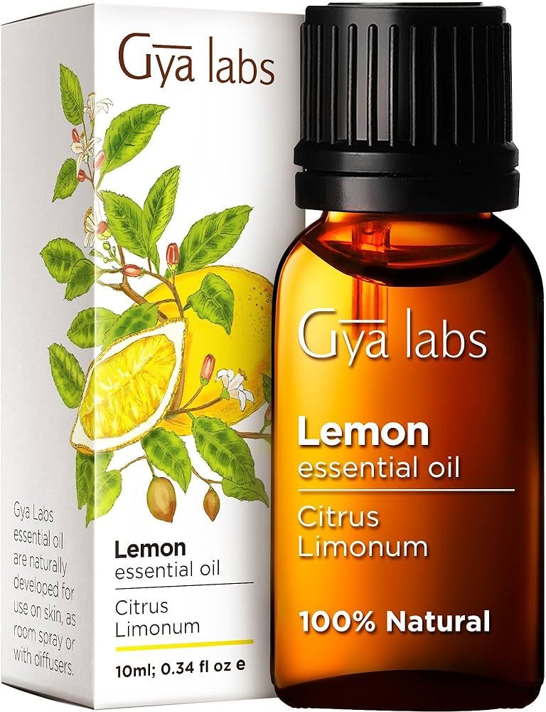 Gya Labs Lemon Essential Oil for Diffuser - 100% Pure Therapeutic Grade Essential Oil Lemon Oil f... | Amazon (US)