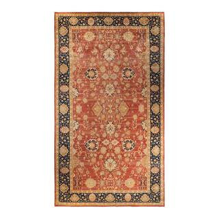 Mogul Orange 12 ft. x 18 ft. Oriental Wool Indoor Area Rug | The Home Depot
