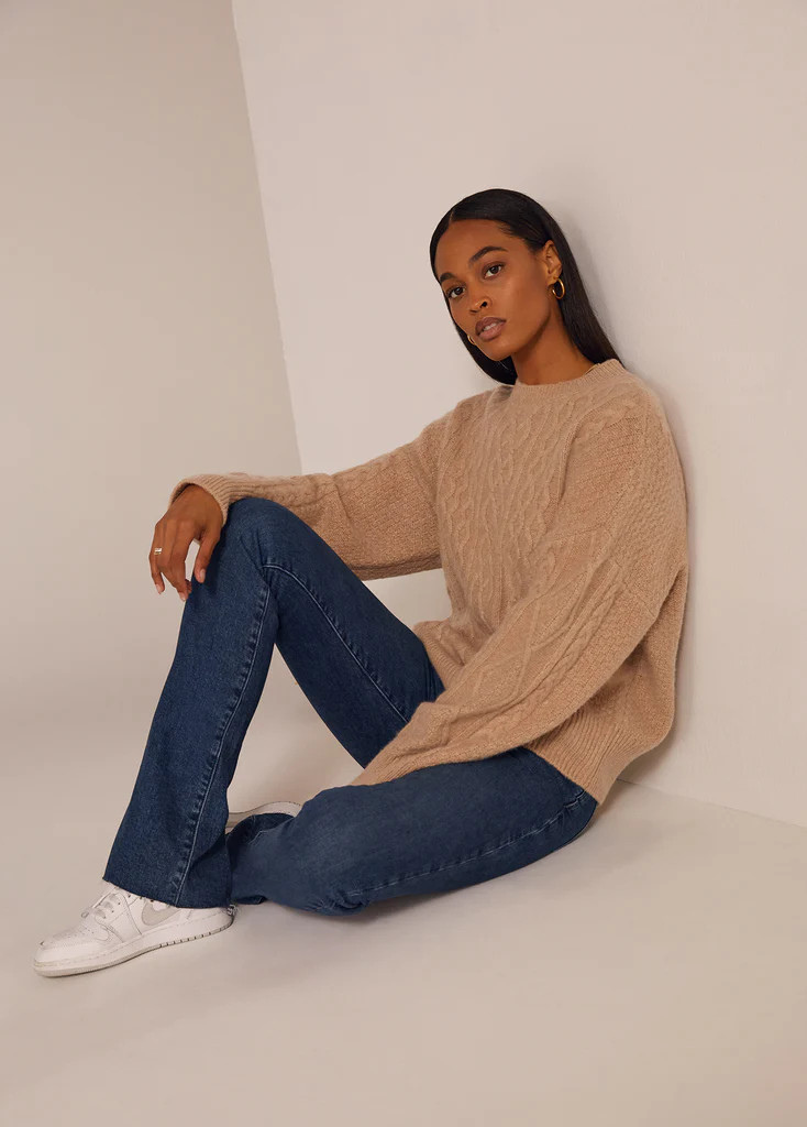 THE OVERSIZED CABLE SWEATER | Favorite Daughter