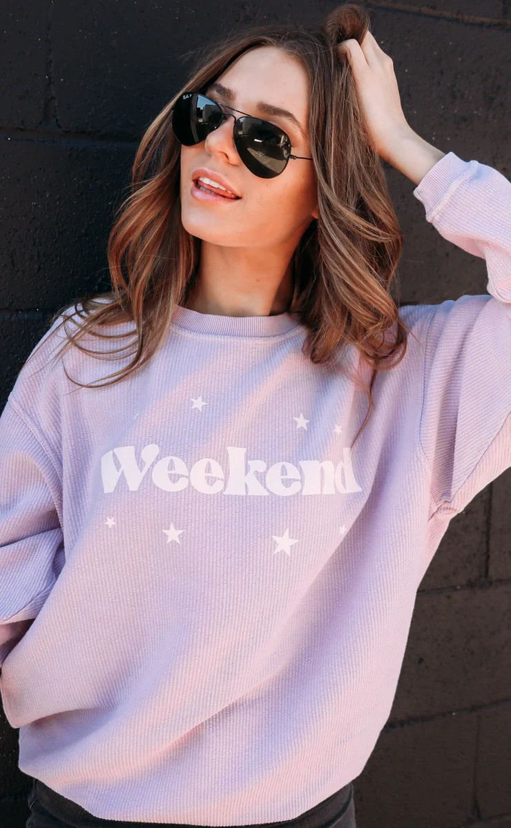 friday + saturday: weekend corded sweatshirt | RIFFRAFF