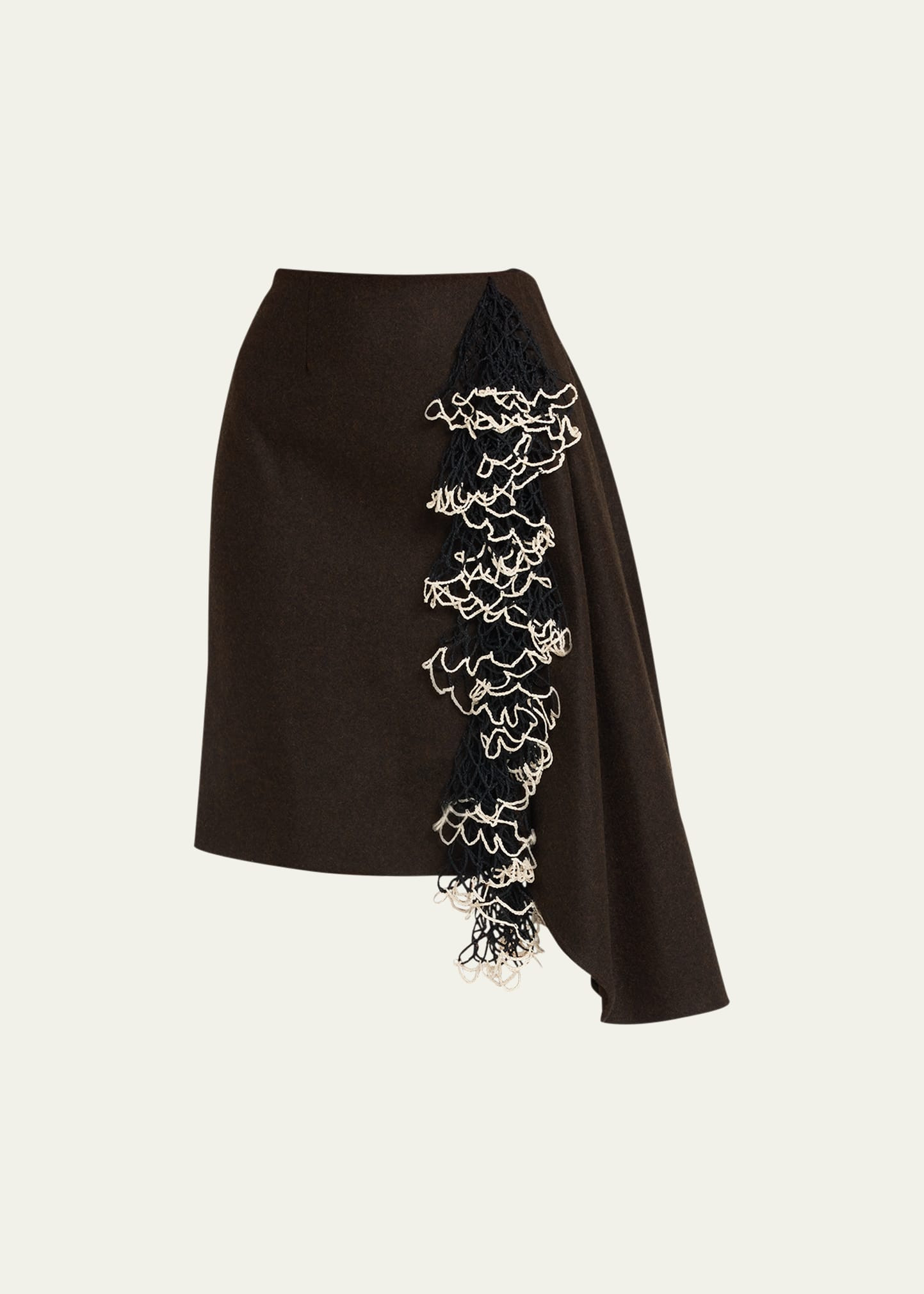 Diotima Chorda Crochet Draped Asymmetric Skirt | Bergdorf Goodman