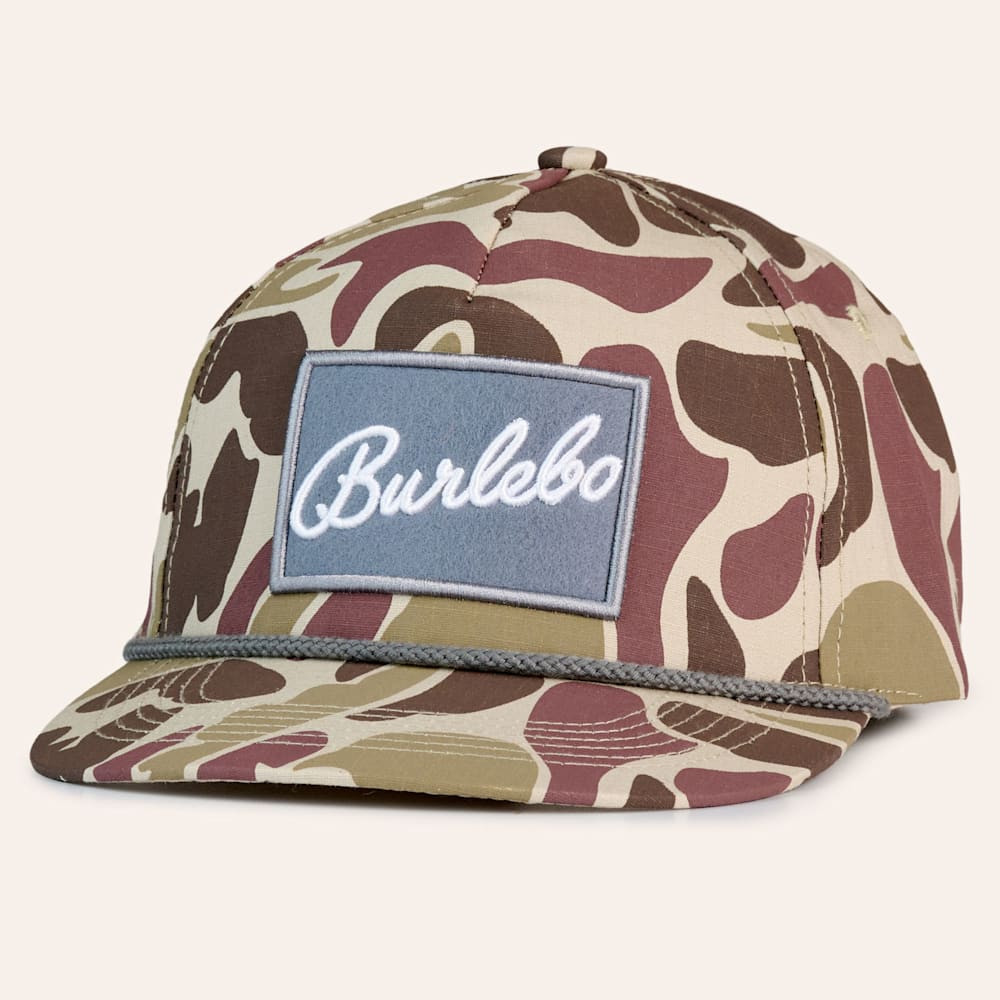 Burlebo Men's Camo with Gray Logo Patch Cap | Cavender's