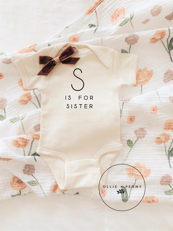 S is for Sister Shirt sister Shirts Big Sis Big Sister - Etsy | Etsy (US)
