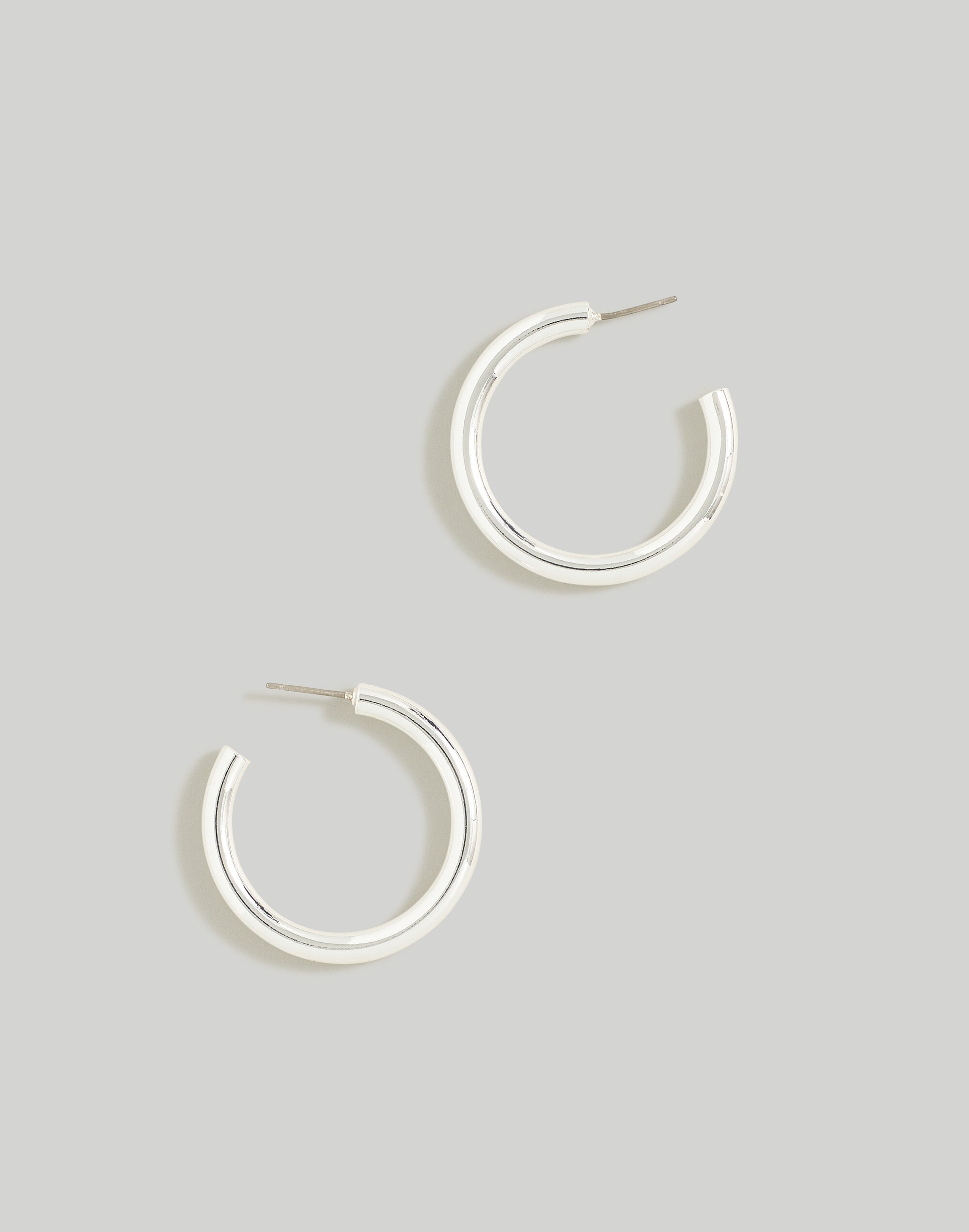 Chunky Medium Hoop Earrings | Madewell
