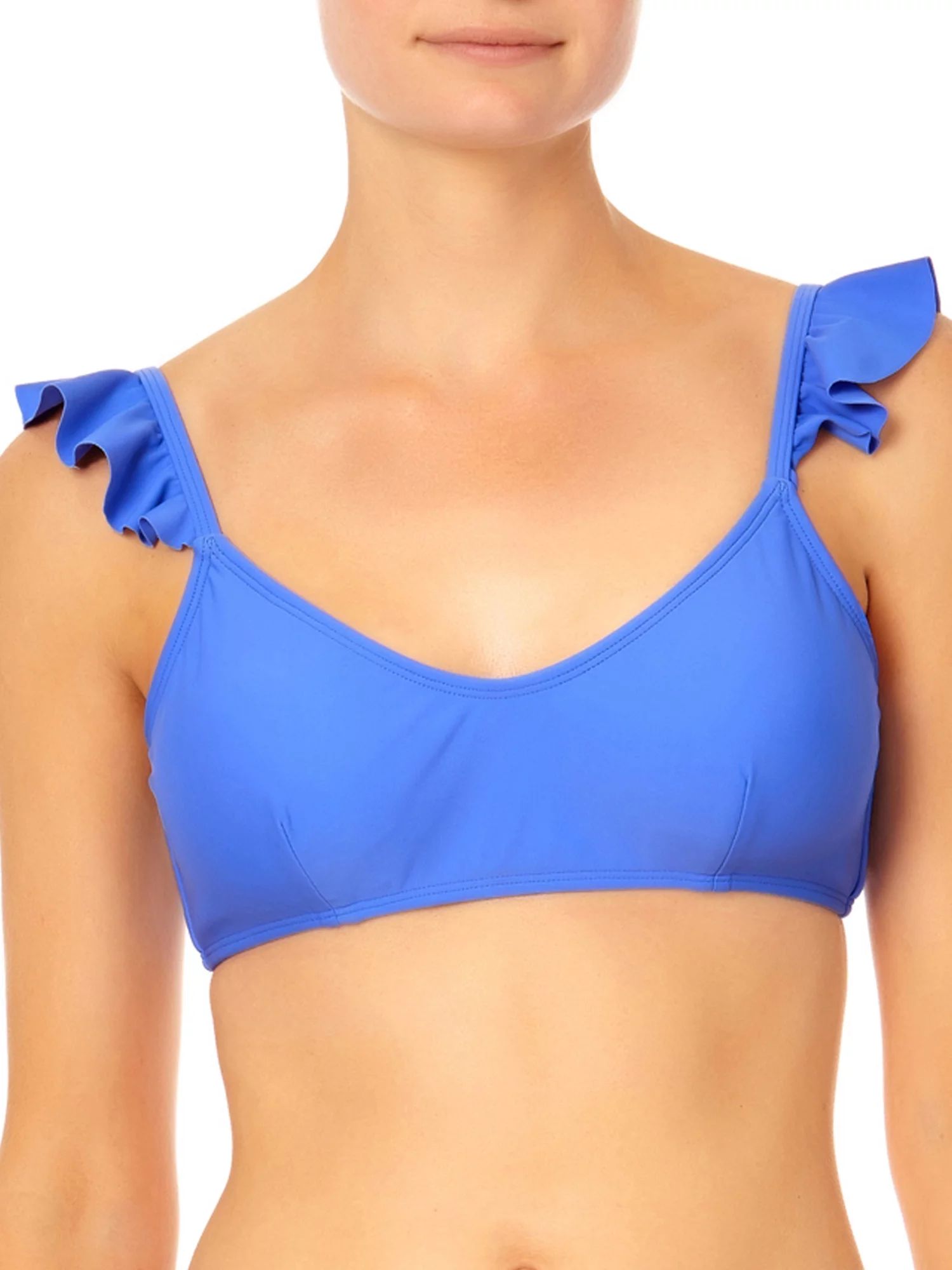 No Boundaries Juniors’ Ruffle Bralette Bikini Swim Top | Walmart (US)