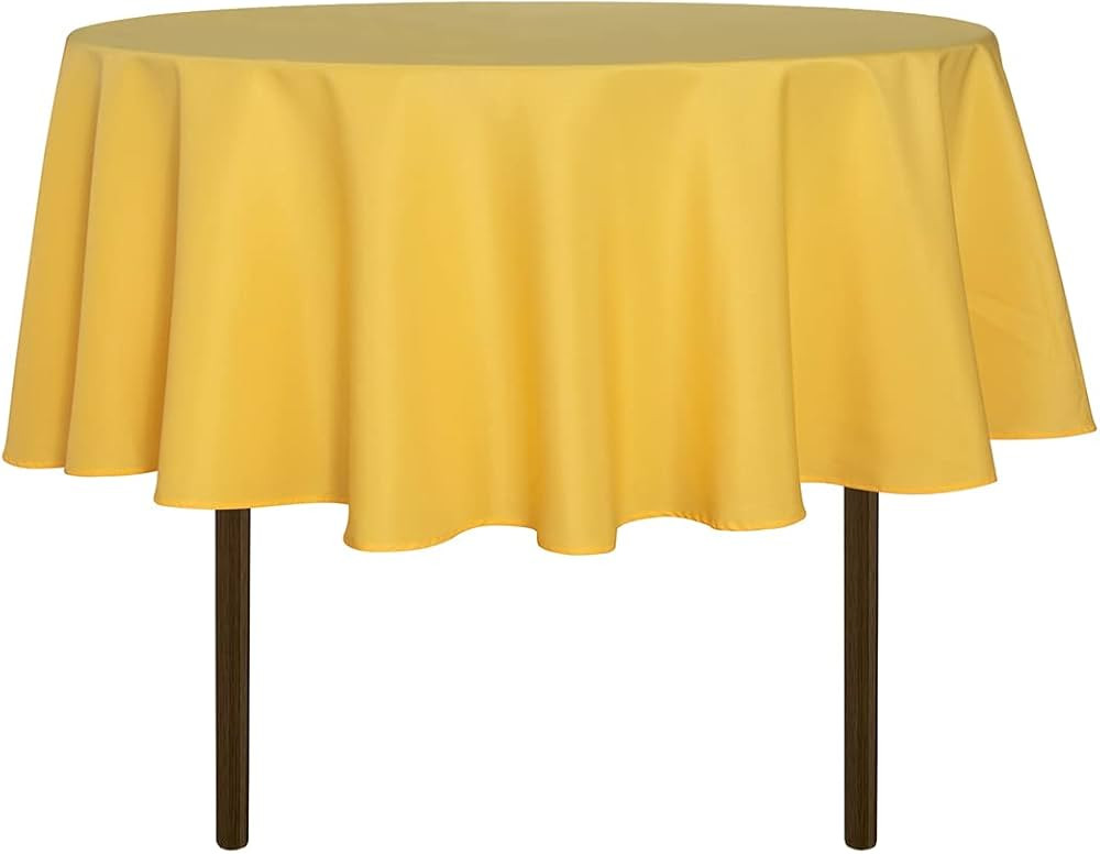 sancua Round Tablecloth - 48 Inch - Water Resistant Spill Proof Washable Polyester Table Cloth De... | Amazon (US)