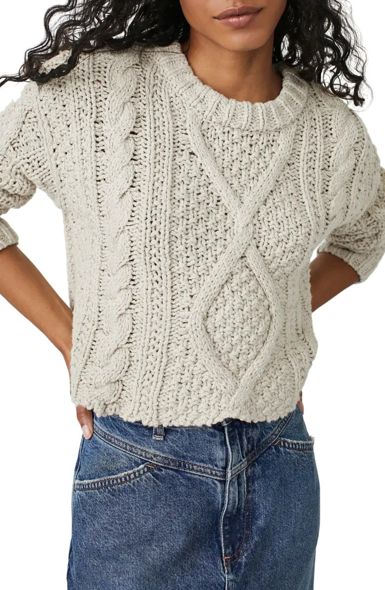Cutting Edge Cotton Cable Sweater | Nordstrom