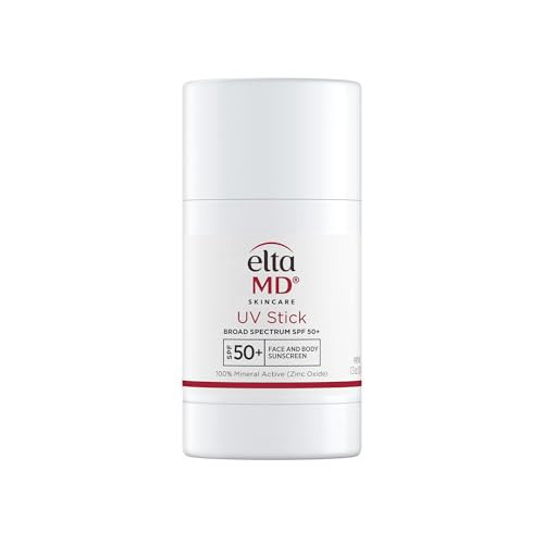 EltaMD UV Stick Sunscreen for Face and Body, Mineral SPF 50+ Face Stick Sunscreen with Zinc Oxide For Kids and Adults, Sensitive Skin, 1.3 oz | Amazon (US)