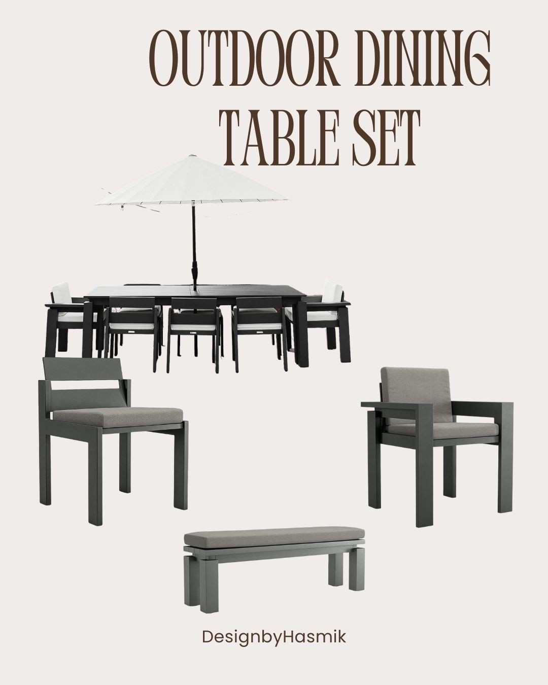 Creating a beautiful outdoor space starts with the right dining setup. An outdoor dining table set is more than just furniture—it’s where moments happen, from relaxed weekend breakfasts to summer dinners with friends and family. I curated this outdoor dining table set because it combines modern design, comfort, and durability, making it a perfect choice for patios, backyards, terraces, and garden spaces.

A well-designed outdoor dining area instantly extends your living space beyond the walls of your home. With clean architectural lines, comfortable seating, and a timeless neutral palette, this dining set creates a sophisticated yet relaxed environment for entertaining or everyday outdoor living. The sleek frame and structured silhouettes give the set a contemporary look while maintaining the durability needed for outdoor conditions.

The neutral tones of the table and chairs allow this set to blend beautifully with different outdoor styles, whether your space leans modern, minimalist, or organic contemporary. Soft cushions provide comfort while keeping the design elegant and refined, making it easy to spend long evenings outdoors enjoying meals, conversations, and gatherings.

I also love how versatile this setup is. It works perfectly for family dinners, hosting guests, or creating a resort-inspired outdoor dining experience at home. Adding a large umbrella provides shade and helps define the dining area, creating a comfortable environment even during warm sunny days.

Outdoor furniture should feel like an extension of your interior design, and this dining set brings that same elevated, curated feeling to your exterior spaces. With the right table, seating, and styling elements, your patio can become one of the most inviting areas of your home.

#outdoorliving #outdoordining #patiodesign #outdoorfurniture #backyardinspiration @Crate & Barrel #modernoutdoor #homedecor #interiordesign #outdoorentertaining #designinspo #ltkhome

#LTKSaleAlert #LTKSpringSale #LTKHome