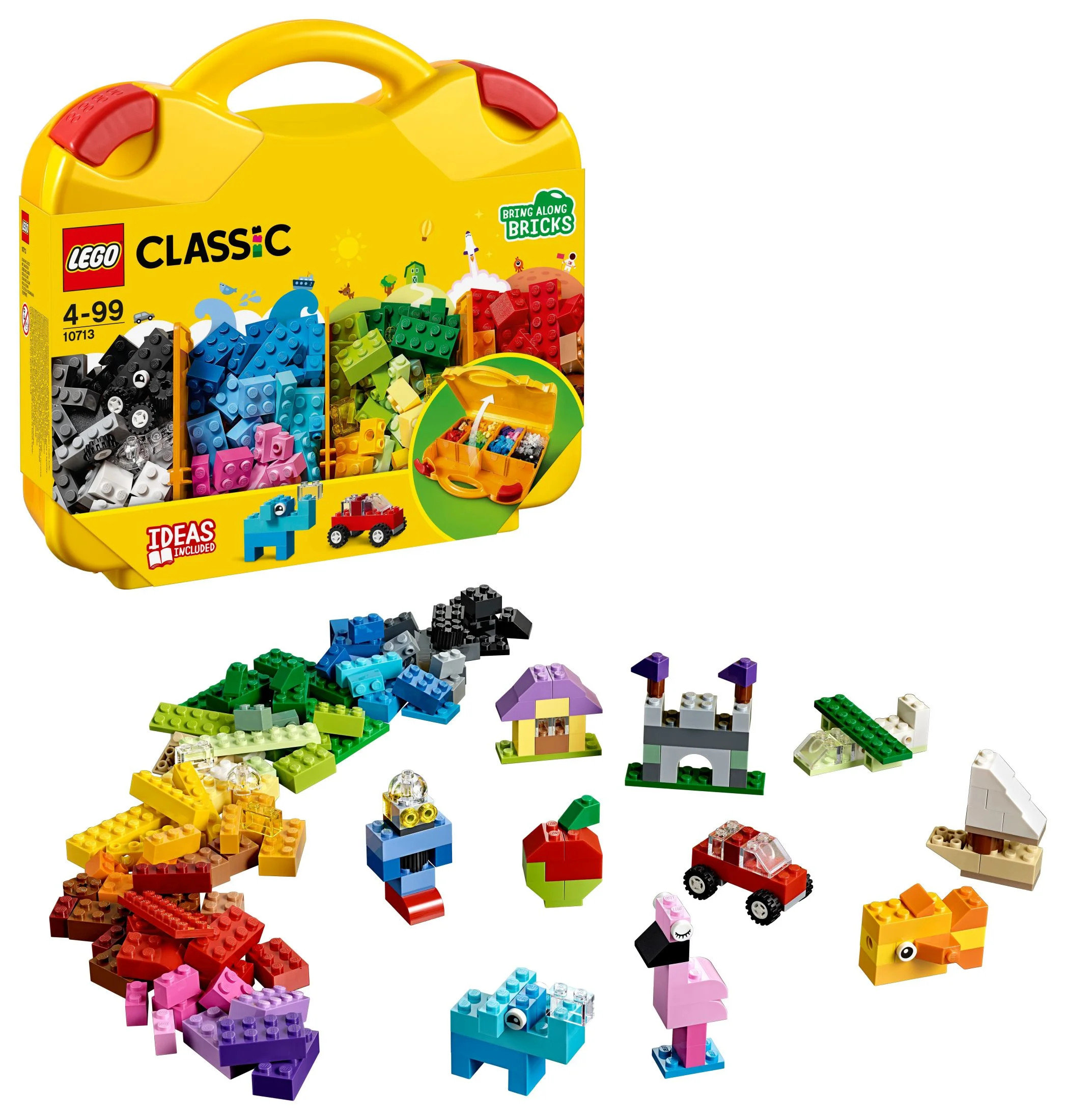 LEGO Classic Creative Suitcase 10713 - Includes Sorting Storage Organizer Case with Fun Colorful ... | Walmart (US)