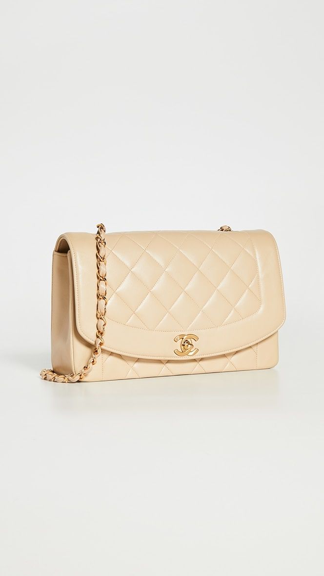 Chanel Beige Lambskin Classic Flap Bag | Shopbop