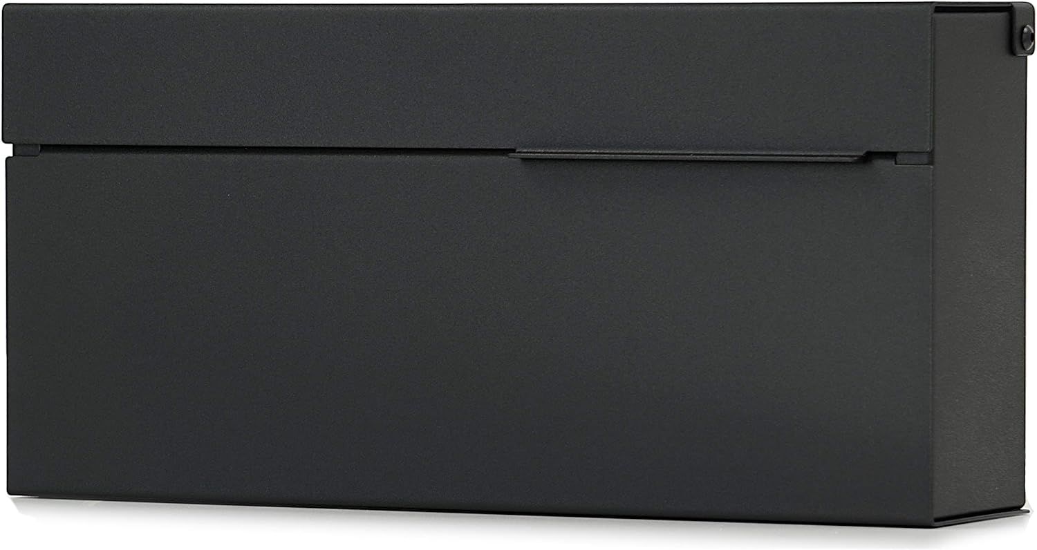 Vsons Modern Design Mailbox, Black Powder Coated, Wall-Mount Mailbox Vsons Design Louis B… | Amazon (US)