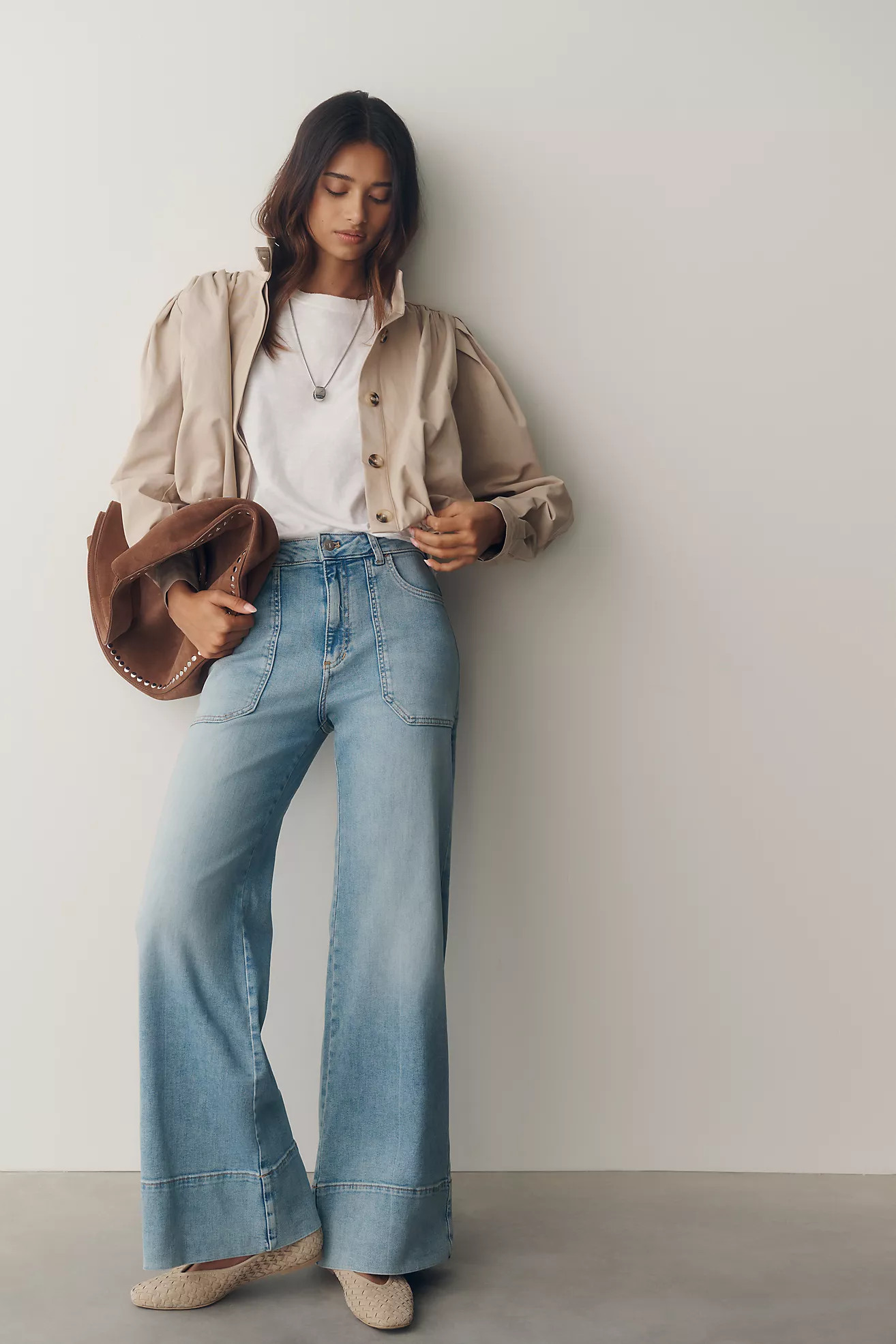 Pilcro Rylan Relaxed High-Rise Flare Jeans | Anthropologie (US)