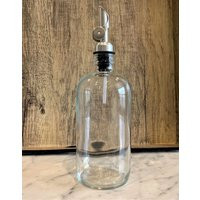 16-Ounce Apothecary Clear Glass Bottle With Weighted Pour Spouts | Custom Labels Perfect For Your Oi | Etsy (US)