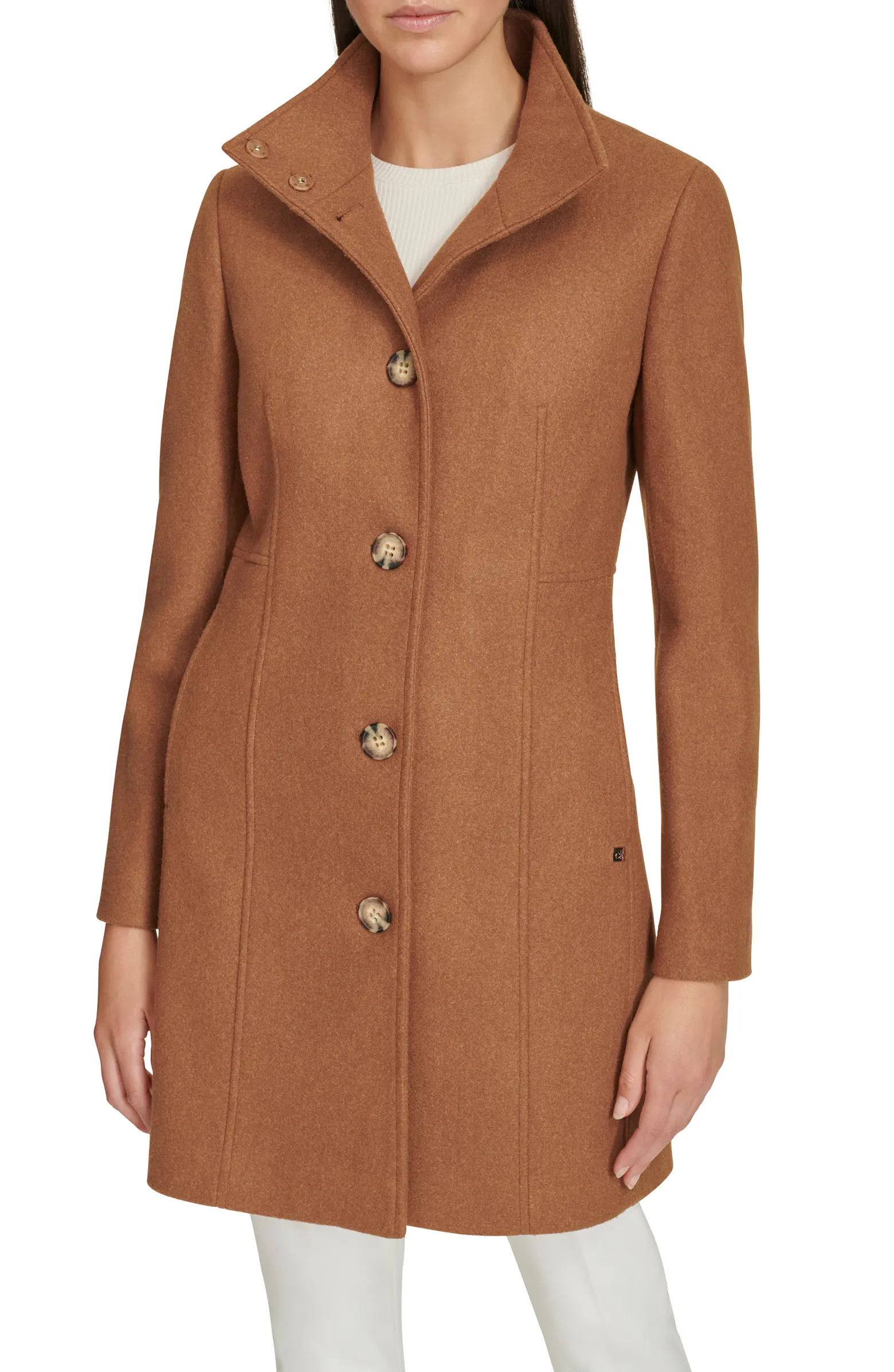 Calvin Klein Stand Collar Coat | Nordstromrack | Nordstrom Rack