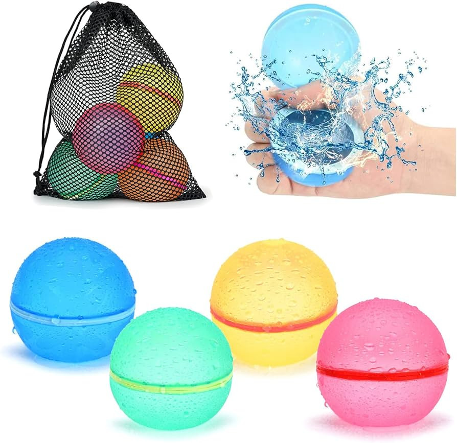 98K Reusable Water Balloons Self Sealing Easy Quick Fill, Silicone Water Balls Summer Fun Outdoor... | Amazon (US)