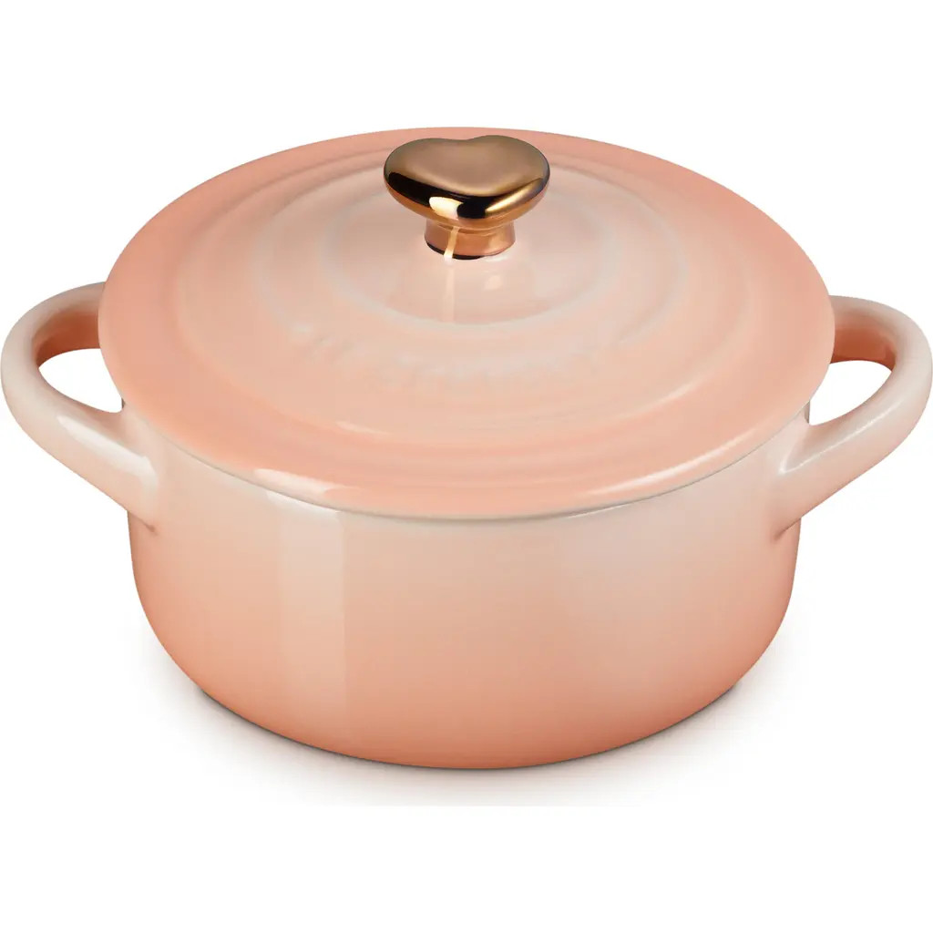 Le Creuset Mini Round Stoneware Baking Dish in Peche at Nordstrom, Size 8 | Nordstrom