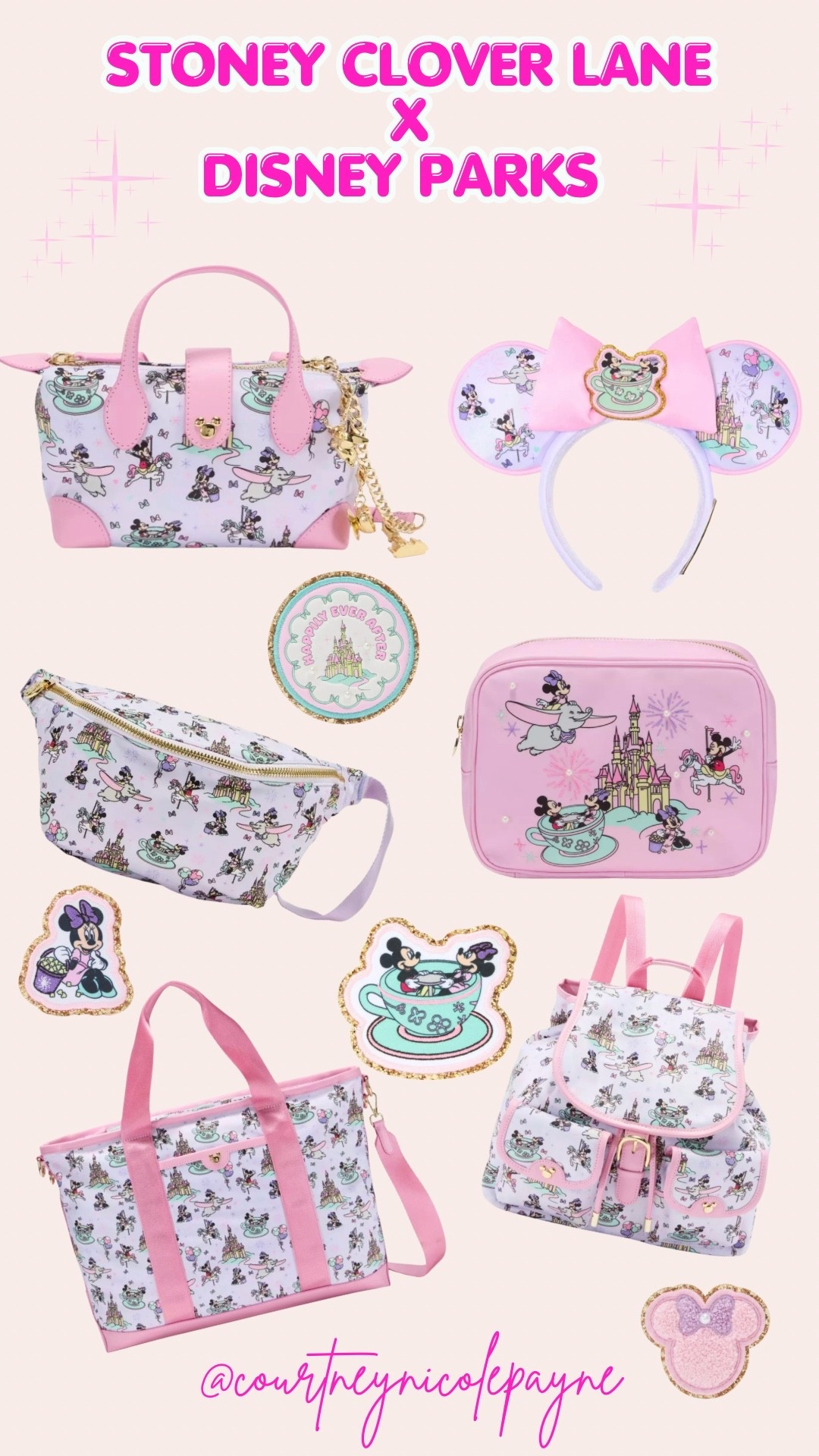 Stoney Clover Lane x Disney Parks newest collection 🌟🩷👑 

Disney, Stoney clover lane, Disney girlie, Disney adult, whimsical, magical, Minnie, Mickey, Disney parks, purses, belt bag, Mickey ears

#LTKTravel #LTKootd #LTKvlog
